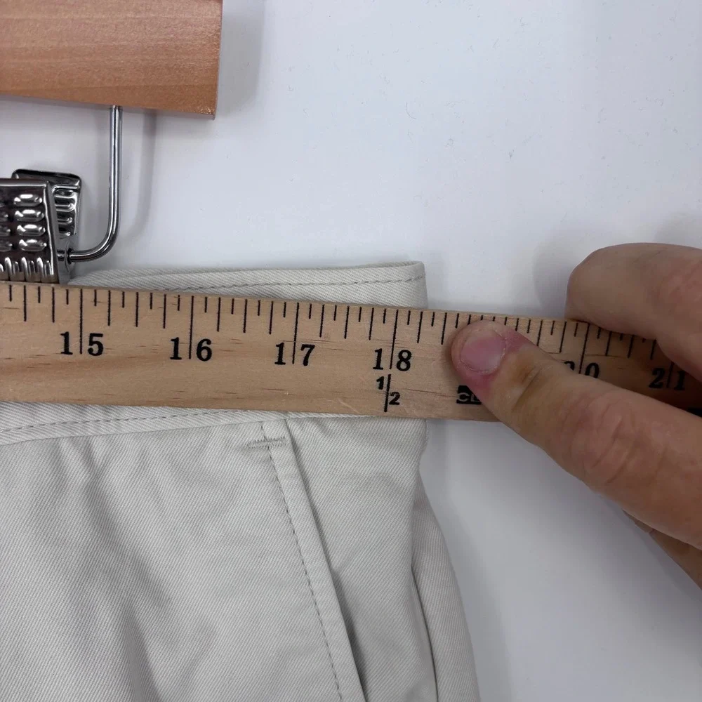 J.Crew Oarsman Reimagined Chino Shorts Mens 35 Beige Khaki Preppy Summer Classic